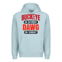 Blue Mist buckeye on saturday Premium Hoodie - artisFamous