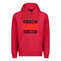 Cardinal buckeye on saturday Premium Hoodie - artisFamous