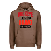 Chestnut buckeye on saturday Premium Hoodie - artisFamous