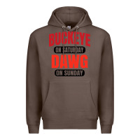 Coffee buckeye on saturday Premium Hoodie - artisFamous