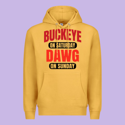 Buckeye On Saturday Premium Hoodie Designed By Artisfamous