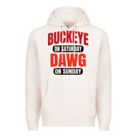 Pale Pink buckeye on saturday Premium Hoodie - artisFamous