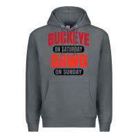 Rock buckeye on saturday Premium Hoodie - artisFamous