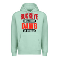 Seafoam buckeye on saturday Premium Hoodie - artisFamous