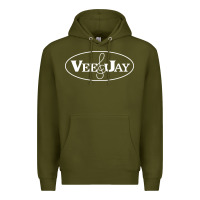 Army Green vee jay records Premium Hoodie - artisFamous