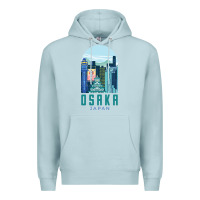 Blue Mist Osaka Japan Premium Hoodie - artisFamous