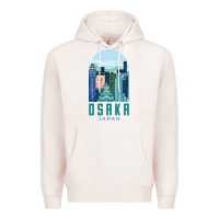 Pale Pink Osaka Japan Premium Hoodie - artisFamous