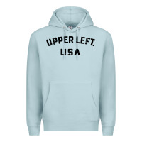 Blue Mist upper left usa Premium Hoodie - artisFamous