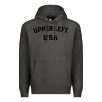 Charcoal Heather upper left usa Premium Hoodie - artisFamous