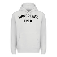 Dove Grey upper left usa Premium Hoodie - artisFamous