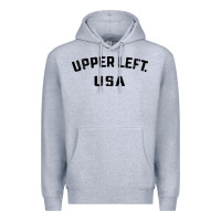 Heather Grey upper left usa Premium Hoodie - artisFamous