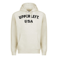 Oatmeal Heather upper left usa Premium Hoodie - artisFamous