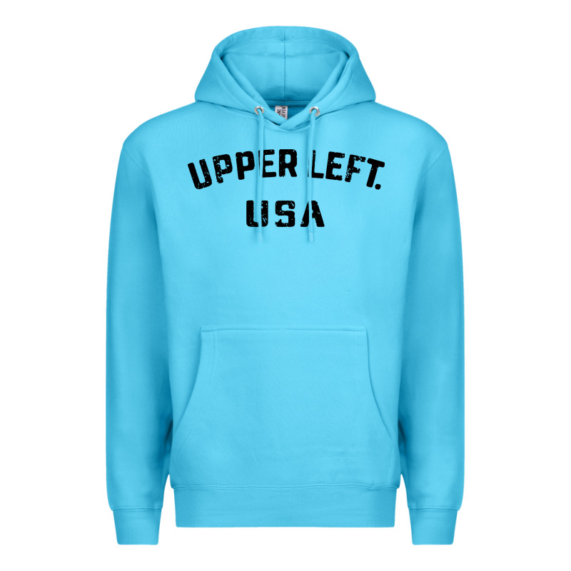 Upper Left Usa Premium Hoodie by artisFamous | Teevron