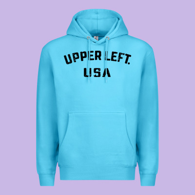 Upper Left Usa Premium Hoodie Designed By Artisfamous