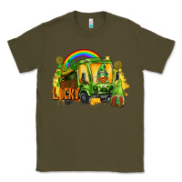 Army Green lucky gnomes truck St. Patrick's Day Classic Tee - FaDigitalArtStudio