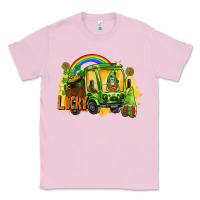 Bubblegum Pink lucky gnomes truck St. Patrick's Day Classic Tee - FaDigitalArtStudio