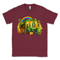 Burgundy lucky gnomes truck St. Patrick's Day Classic Tee - FaDigitalArtStudio