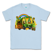 Dusty Blue lucky gnomes truck St. Patrick's Day Classic Tee - FaDigitalArtStudio