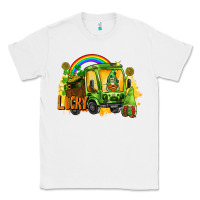 White lucky gnomes truck St. Patrick's Day Classic Tee - FaDigitalArtStudio