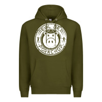 Army Green evil dr porkchop Premium Hoodie - artisFamous