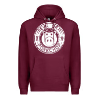 Burgundy evil dr porkchop Premium Hoodie - artisFamous
