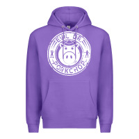 Purple evil dr porkchop Premium Hoodie - artisFamous