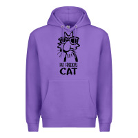 Purple fat freddys cat Premium Hoodie - artisFamous