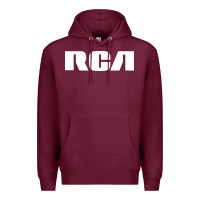 Burgundy rca records Premium Hoodie - artisFamous