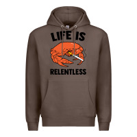 Coffee crab life is relentless Premium Hoodie - artisFamous