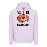 Lilac crab life is relentless Premium Hoodie - artisFamous
