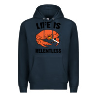 Navy crab life is relentless Premium Hoodie - artisFamous