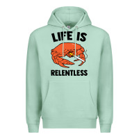 Seafoam crab life is relentless Premium Hoodie - artisFamous