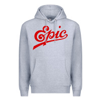 Heather Grey epic records Premium Hoodie - artisFamous