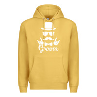 Antique Gold groom bachelor party Premium Hoodie - artisFamous