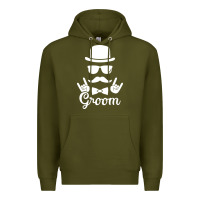 Army Green groom bachelor party Premium Hoodie - artisFamous