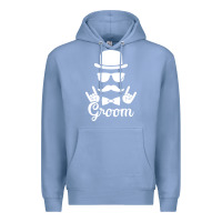 Colony Blue groom bachelor party Premium Hoodie - artisFamous