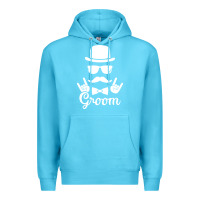 Ocean Blue groom bachelor party Premium Hoodie - artisFamous