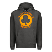 Charcoal Heather silver shamrock novelties Premium Hoodie - artisFamous