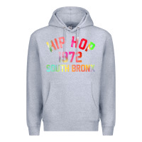 Heather Grey hip hop 1972 south bronx Premium Hoodie - artisFamous