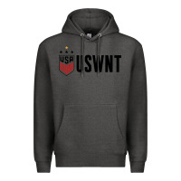 Charcoal Heather uswnt Premium Hoodie - artisFamous