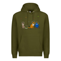 Army Green do a barrel roll! Premium Hoodie - artisFamous