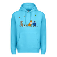 Ocean Blue do a barrel roll! Premium Hoodie - artisFamous