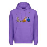 Purple do a barrel roll! Premium Hoodie - artisFamous