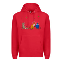Red do a barrel roll! Premium Hoodie - artisFamous