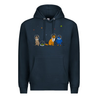 Navy do a barrel roll! Premium Hoodie - artisFamous