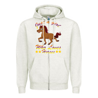 Oatmeal Heather Just a girl who loves horses Zipper Hoodie - Bettercallsaul