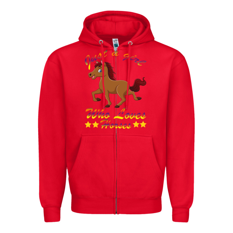 Just A Girl Who Loves Horses Zipper Hoodie by Bettercallsaul | Teevron