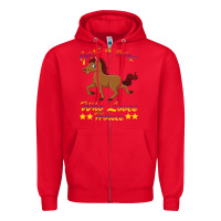 Red Just a girl who loves horses Zipper Hoodie - Bettercallsaul