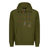 Army Green animals i can kill with my bare hands Premium Hoodie - artisFamous