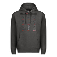 Charcoal Heather animals i can kill with my bare hands Premium Hoodie - artisFamous